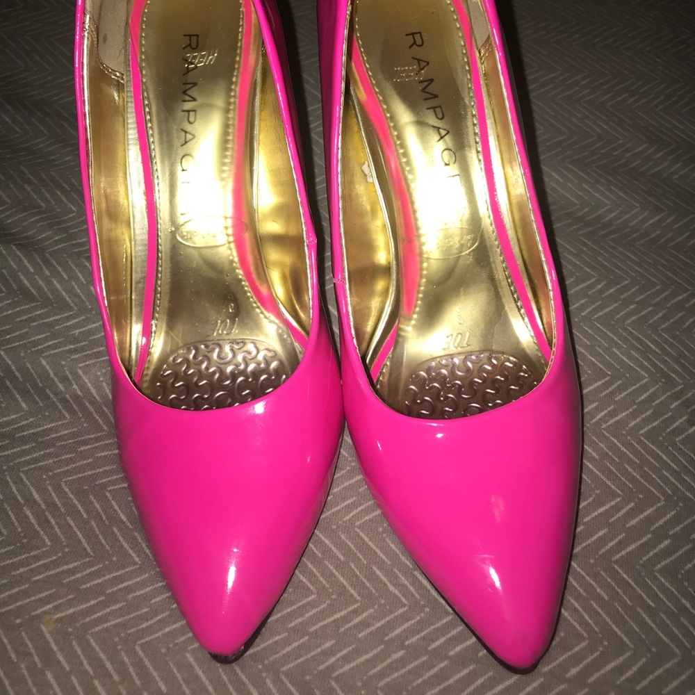 Hot pink rampage heels. Size 7.5